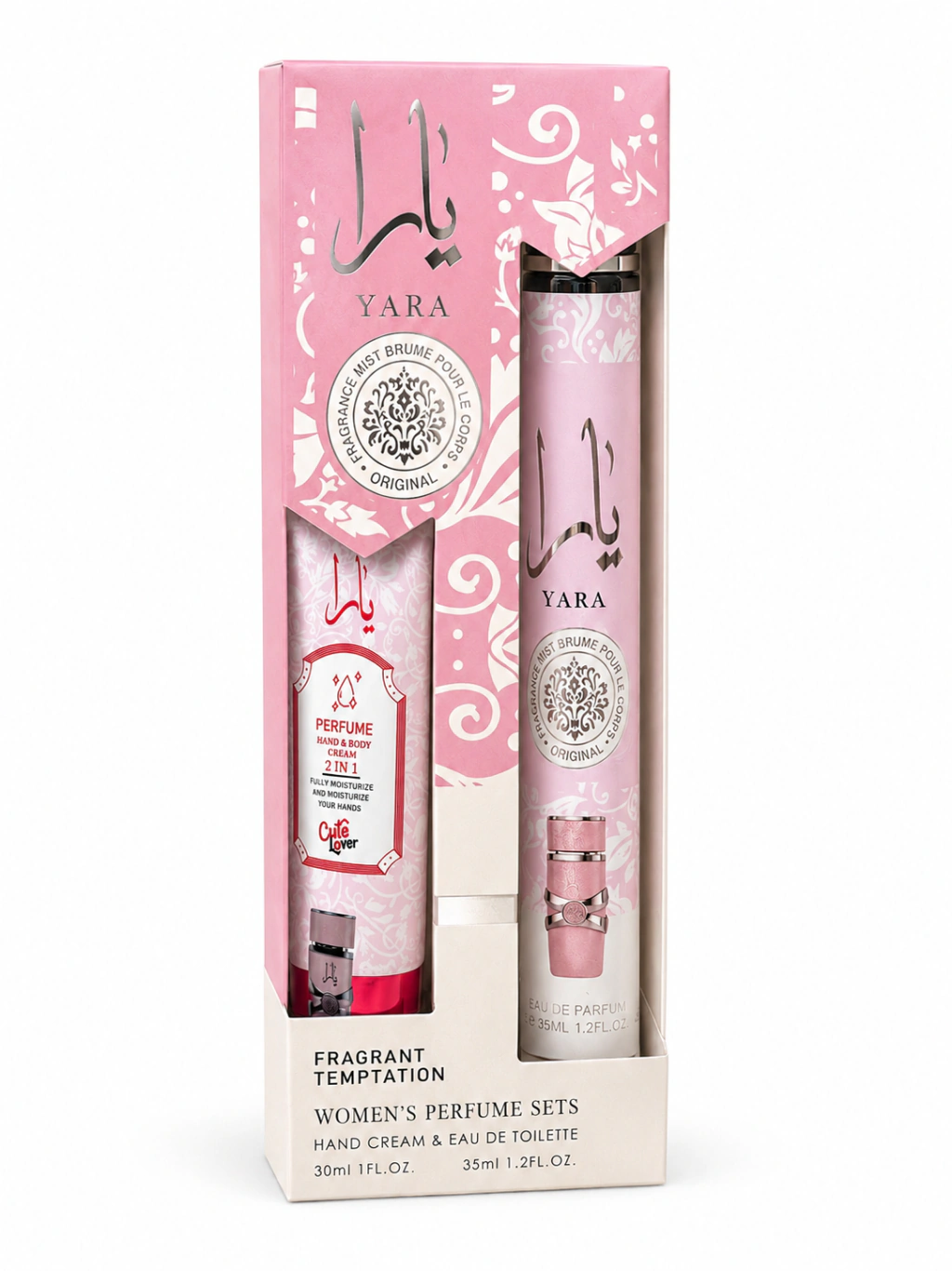 Set perfume y crema de manos Yara Cute Lover